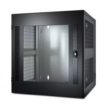 APC NetShelter 13U wandmontage-rackkast glazen deur dubbel uitgevoerd servertiefte