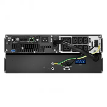 APC Smart-UPS On-Line, 2200 VA, lithium-ion, rackmontage 4U, 230 V, 6x C13 + 2x C19 IEC-uitgangen, netwerkkaart, verlengde overbruggingstijd, railset inbegrepen
