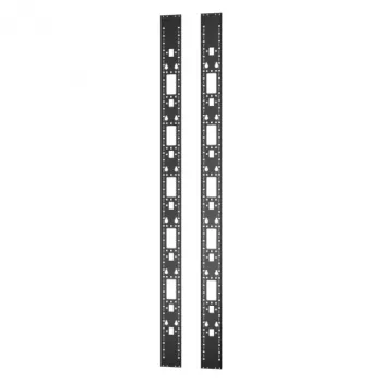 Rack-rail APC ER7RCC48 — 0U, zwart, 129 mm breed, 2135 mm hoog, max. montagediepte 1 cm (2 stuks)
