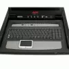 APC 17 inch rack-LCD-console met geïntegreerde analoge 16-poorts KVM-switch