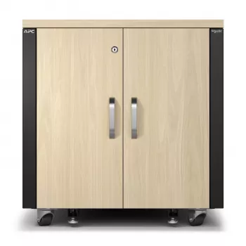 APC NetShelter geluiddempend, 12U, server-rackbehuizing, ahorn