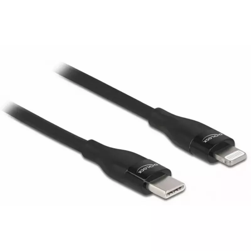 Data- en laadkabel DeLOCK USB Type-C naar Lightning 0,5 m