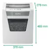 Leitz IQ Office papierversnipperaar P4, kruissnit, 22,3 cm, 4 x 40 mm, 23 l, 225 vel, 55 dB