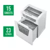 Leitz IQ Office papierversnipperaar P4, kruissnit, 22,3 cm, 4 x 40 mm, 23 l, 225 vel, 55 dB