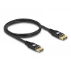 DeLOCK DisplayPort-kabel 8K 60 Hz 1 m zwart metaal