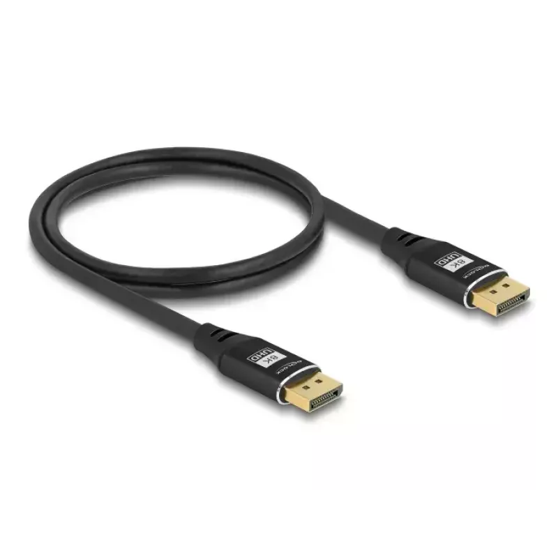 DeLOCK DisplayPort-kabel 8K 60 Hz 5 m zwart metaal