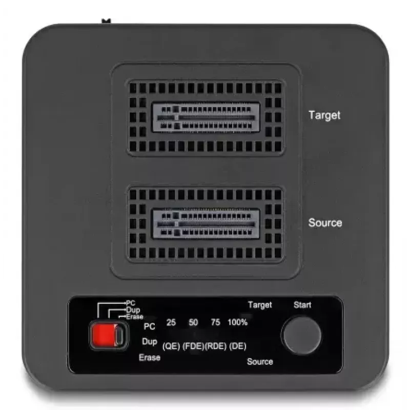 DeLOCK 64300 dockingstation USB 3.2 Gen 2 Type-C zwart SSD PCIe M.2