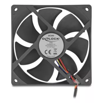 DeLOCK 67302 ventilator 9,2 cm zwart kogellager