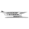 Laptop- en tabletstandaard DeLOCK 18457 zilver aluminium 360° draaibaar