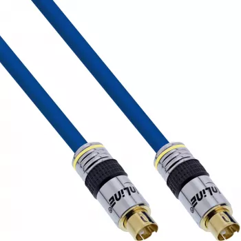 InLine S-VHS videokabel Premium 4-pins Mini-DIN stekker/stekker verguld 15 m
