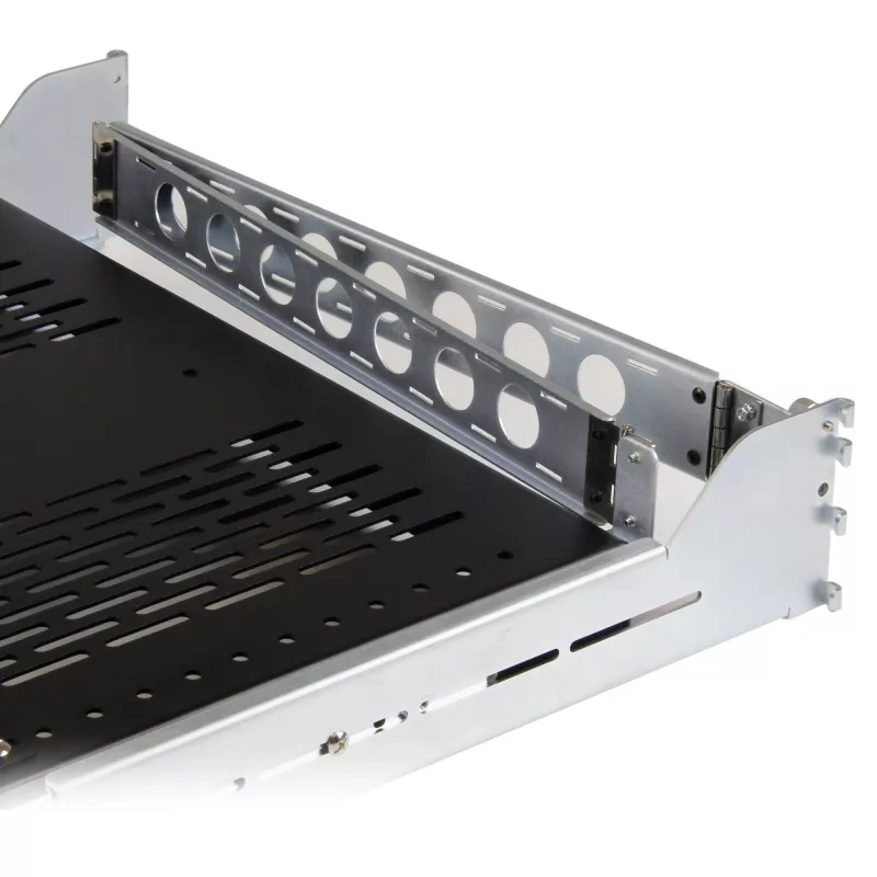 StarTech.com 2U geventileerde uitschuifbare server-rack-plank met kabelmanagementarm - 27,7 tot 31,6 inch verstelbare inbouwdiepte - 50 lb - 19