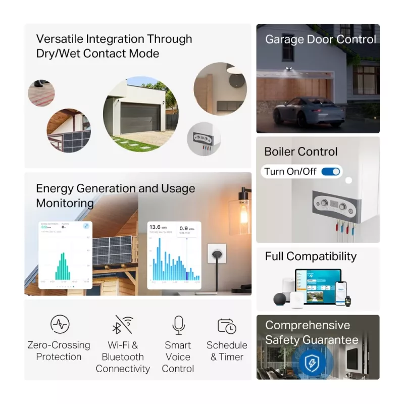 TP-Link TAPO S110E(UN) smart-home-actor schakelactor 7 kanalen