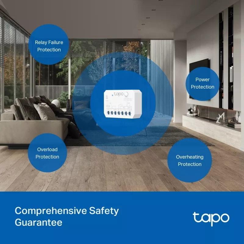 TP-Link TAPO S110E(UN) smart-home-actor schakelactor 7 kanalen