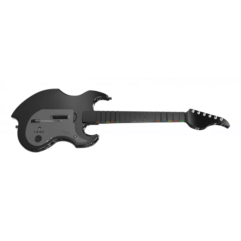 Gitaar PDP Riffmaster zwart grijs draadloos pc PS4 PS5 36h batterij