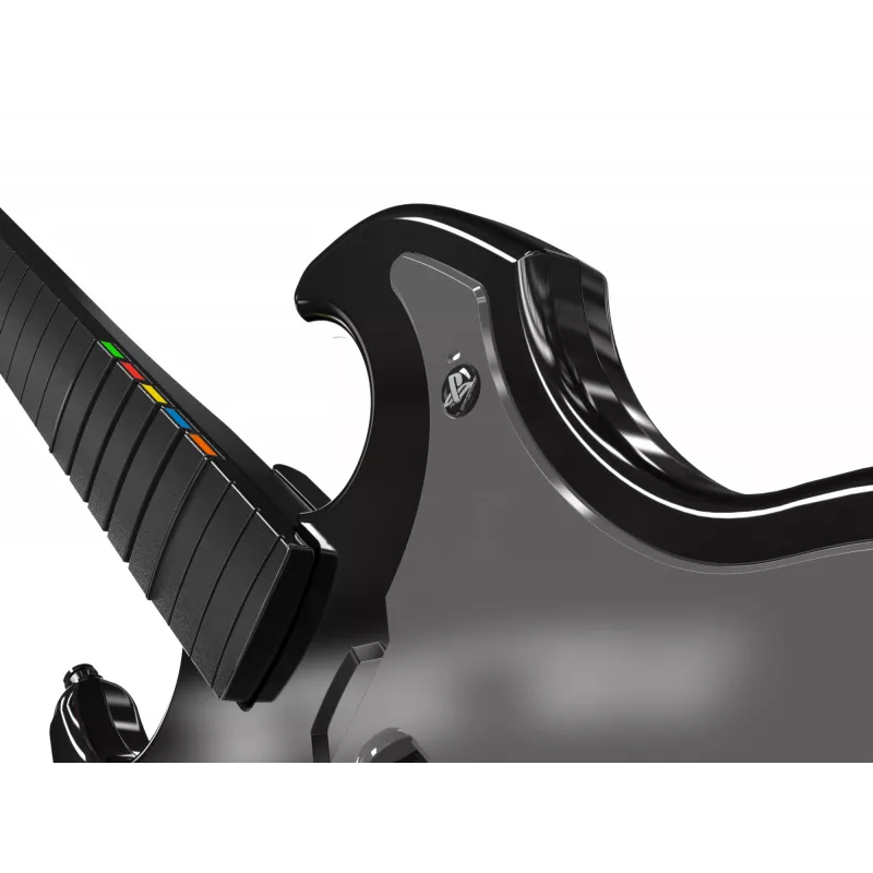 Gitaar PDP Riffmaster zwart grijs draadloos pc PS4 PS5 36h batterij