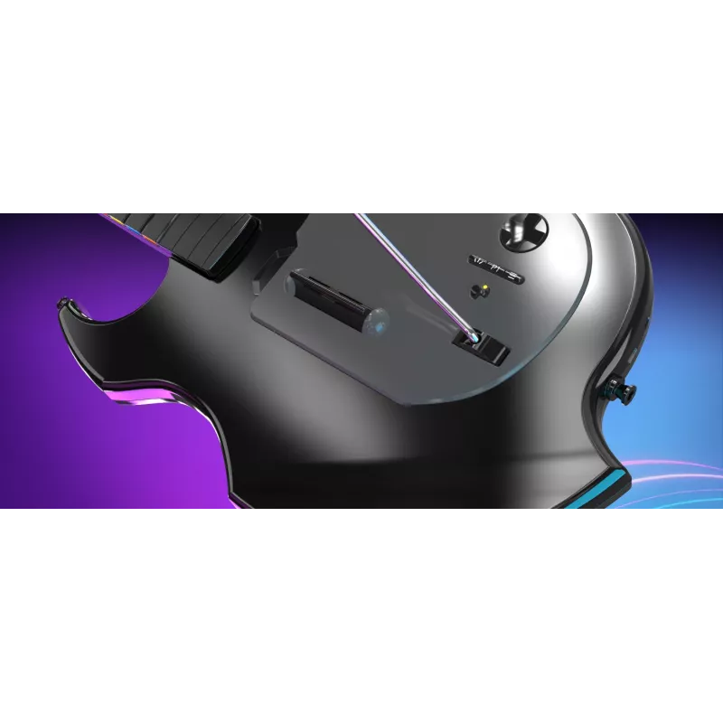 Gitaar PDP Riffmaster zwart grijs draadloos pc PS4 PS5 36h batterij