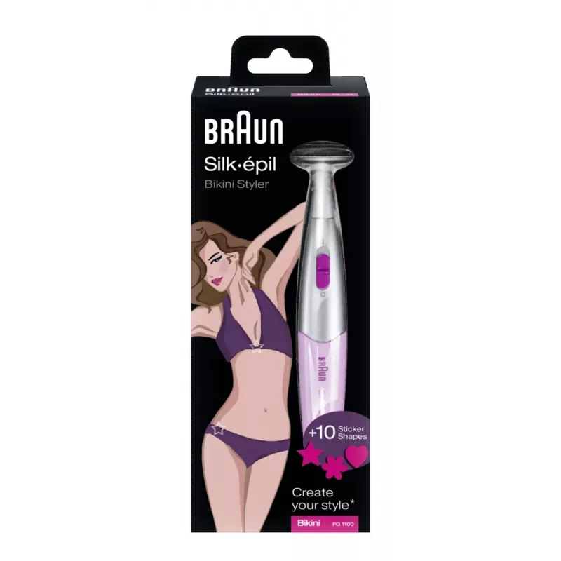 Braun Silk-épil Bikini Styler FG 1100 2 opzetstukken wit