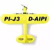 Vliegtuig Jamara Piper J3-CUB elektromotor 150 mAh 106 g