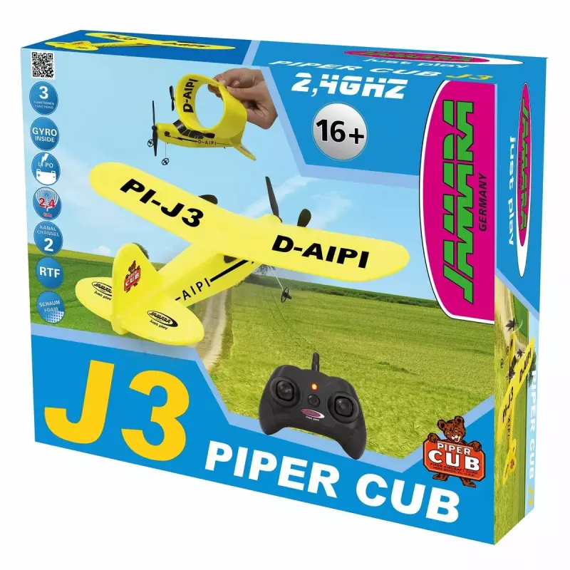 Vliegtuig Jamara Piper J3-CUB elektromotor 150 mAh 106 g