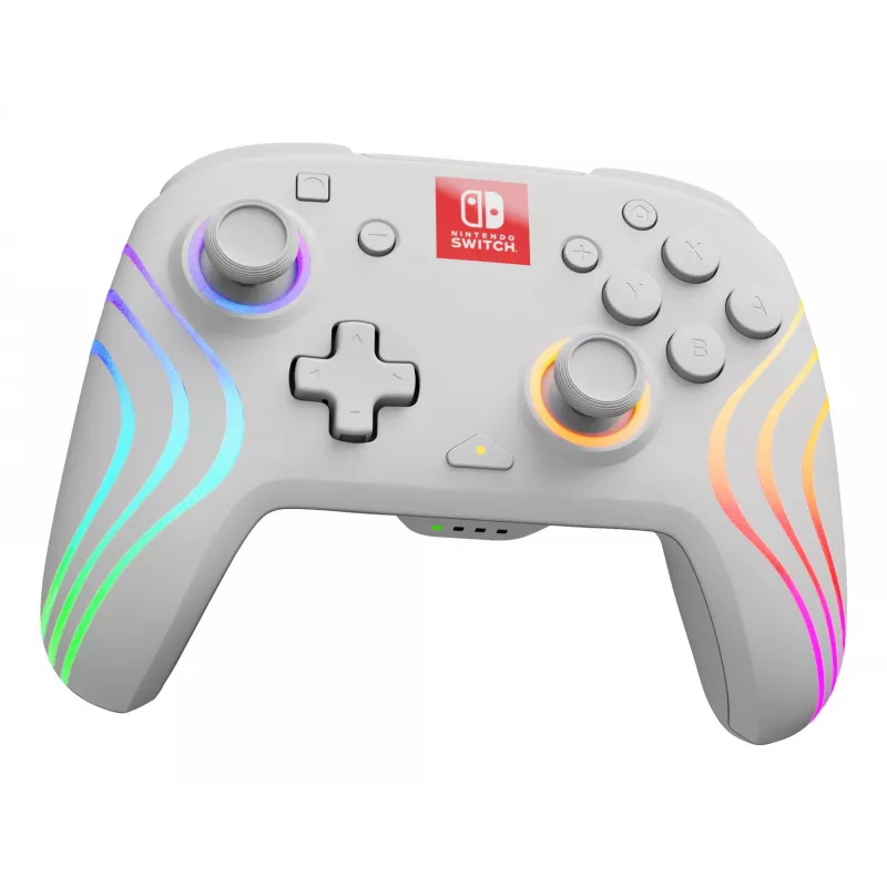 PDP Afterglow Wave wit gamepad analoog / digitaal Nintendo Switch, Nintendo Switch OLED