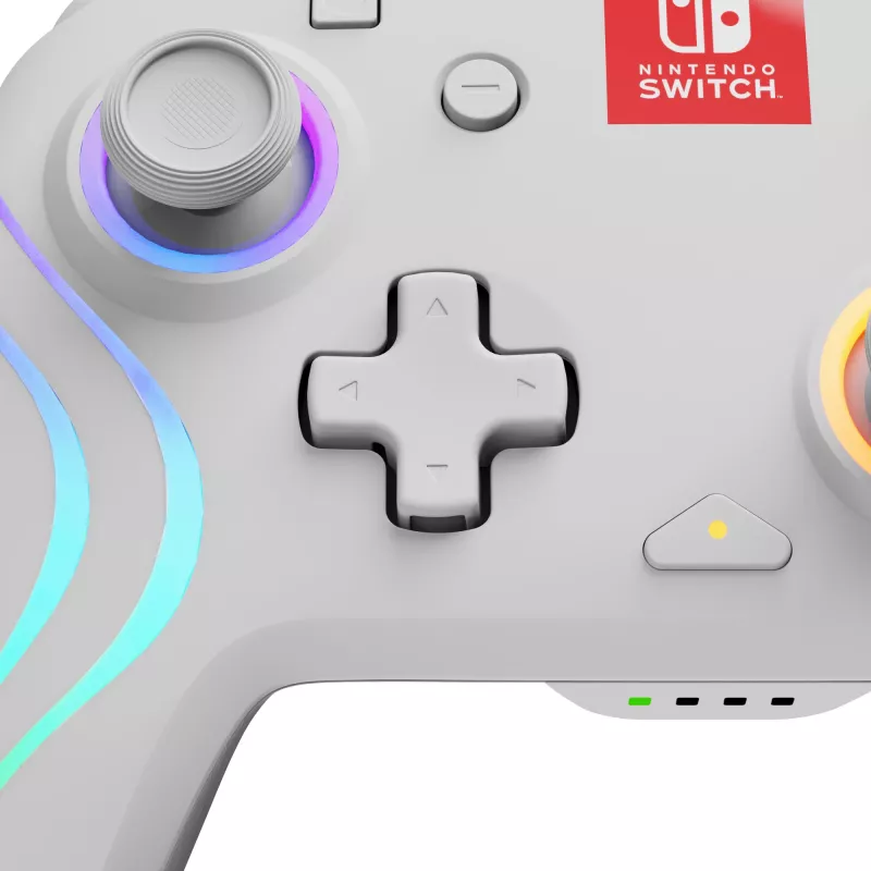 PDP Afterglow Wave wit gamepad analoog / digitaal Nintendo Switch, Nintendo Switch OLED