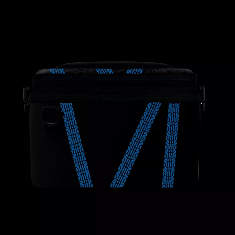Hardshell-tas PDP Nintendo Switch Kart Drift Overnight Case GLOW zwart blauw