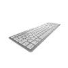 CHERRY KW 9100 slank FOR MAC toetsenbord universeel USB + Bluetooth QWERTY Nordic zilver