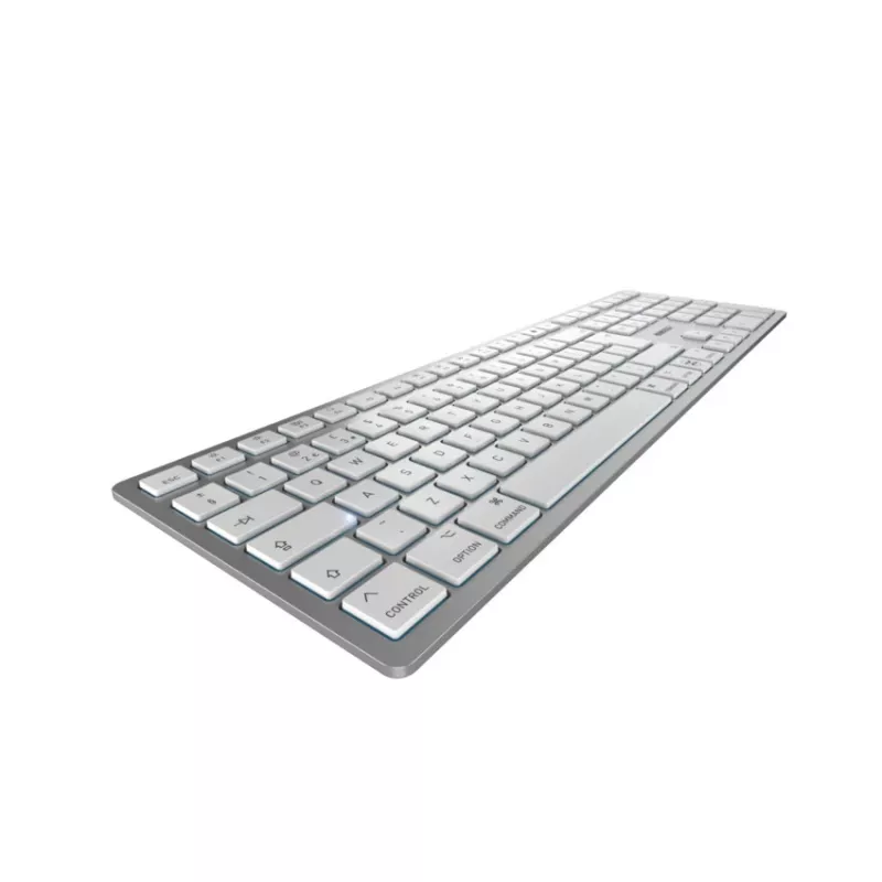 CHERRY KW 9100 slank FOR MAC toetsenbord universeel USB + Bluetooth QWERTY Nordic zilver