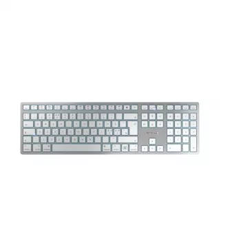 CHERRY KW 9100 slank FOR MAC toetsenbord universeel USB + Bluetooth QWERTY Engels zilver