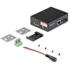 StarTech.com industriële glasvezel-naar-ethernet-mediaconverter – 10/100/1000 Mbit/s SFP naar RJ45/Cat6 – singlemode/multimode optische vezel naar koper gigabit-netwerk – 12-56V DC – IP-30/ -40 tot +75°C