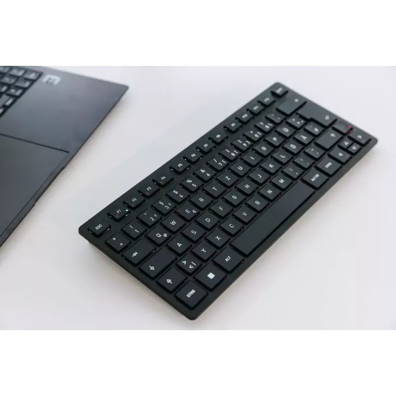 Draadloos & bedraad toetsenbord Cherry KW 9200 MINI 75% QWERTZ Tsjechisch USB + RF + Bluetooth zwart