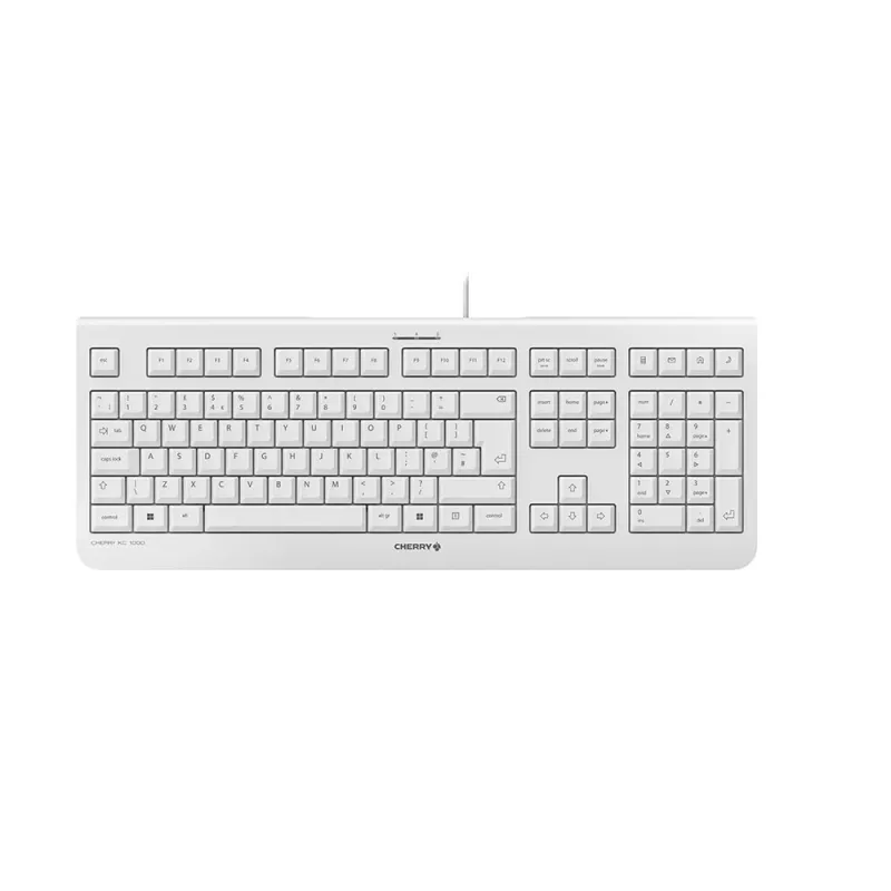 CHERRY KC 1000 bedraad toetsenbord, lichtgrijs, USB (QWERTY – UK)