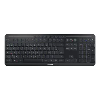 CHERRY Stream desktop ultimate toetsenbord muis inclusief thuis/kantoor USB + RF draadloos + Bluetooth AZERTY Frans zwart