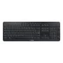 Cherry Stream ultimate – volledige grootte AZERTY, USB + RF draadloos + Bluetooth, schaarmechanisme, LED-achtergrondverlichting, zwart