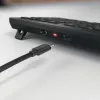 Cherry Stream ultimate – volledige grootte AZERTY, USB + RF draadloos + Bluetooth, schaarmechanisme, LED-achtergrondverlichting, zwart