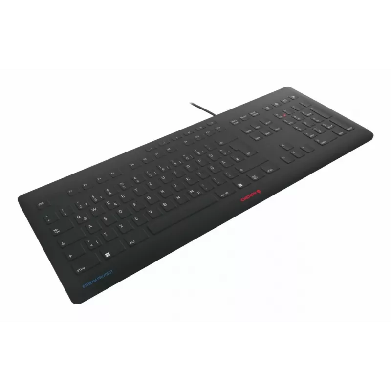 Contour Design STREAM PROTECT, Full-size (100%), bedraad, USB, schaarmechanisme, QWERTY, zwart
