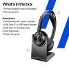 HP Poly Voyager Focus 2-M USB-C-C headset USB-C/A adapter laadstation