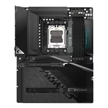 GIGABYTE X870 AORUS STEALTH moederbord - ondersteunt AMD Ryzen 9000 CPU's, 16+2+2 fasen digitale VRM, tot 8200Hz DDR5 (OC), 2xPCIe 5.0 + 2xPCIe 4.0, Wi-Fi 7, 5 GbE LAN, USB 4