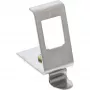InLine keystone-montageframe voor DIN-rail, 1-poorts, metaal