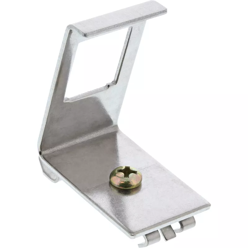 InLine keystone-montageframe voor DIN-rail, 1-poorts, metaal