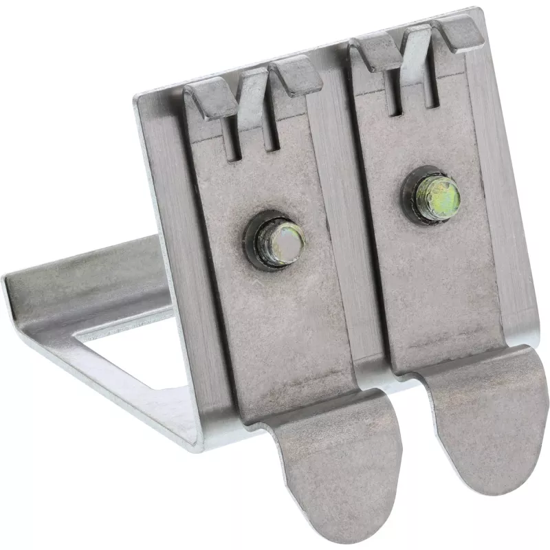 InLine keystone-houder voor DIN-rail, 2-poorts, metaal