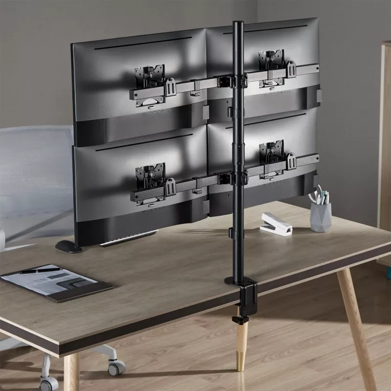 InLine tafelhouder voor 4x tv / LED / TFT beeldscherm tot 81cm 32 inch max. 9kg