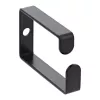 Kabelhouder InLine 43x70mm metaal zwart — universele kabelhouder, 12,3×70×55 mm