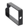 Kabelhouder InLine 43x70mm metaal zwart — universele kabelhouder, 12,3×70×55 mm