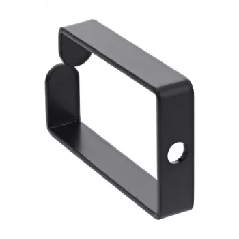 Kabelhouder InLine 43x70mm metaal zwart — universele kabelhouder, 12,3×70×55 mm