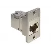 Stopcontactmodule DELOCK 86213 metallic