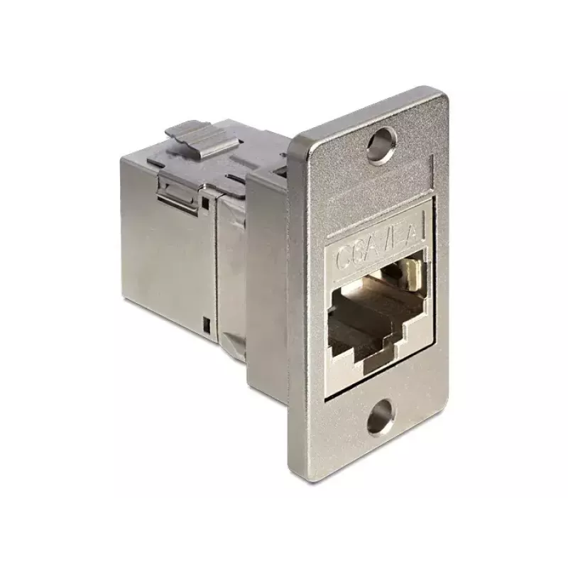 Stopcontactmodule DELOCK 86213 metallic