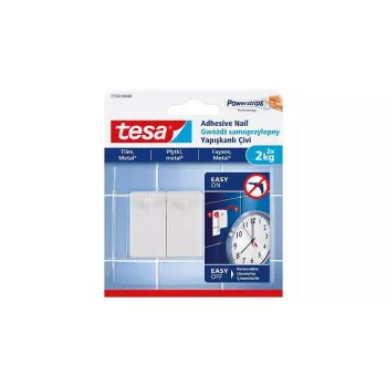 Universele haak TESA 77762 Indoor Wit 2 stuks