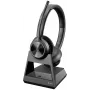 HP Poly Savi 7320 Stereo DECT 1880-1900 MHz Top, Zwart, MacOS, 190 mm, 210 mm, 55 mm, 300 g