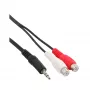 Audiokabel 2x cinch-bus / 3,5 mm stereo jackstekker 1 m InLine 89941B